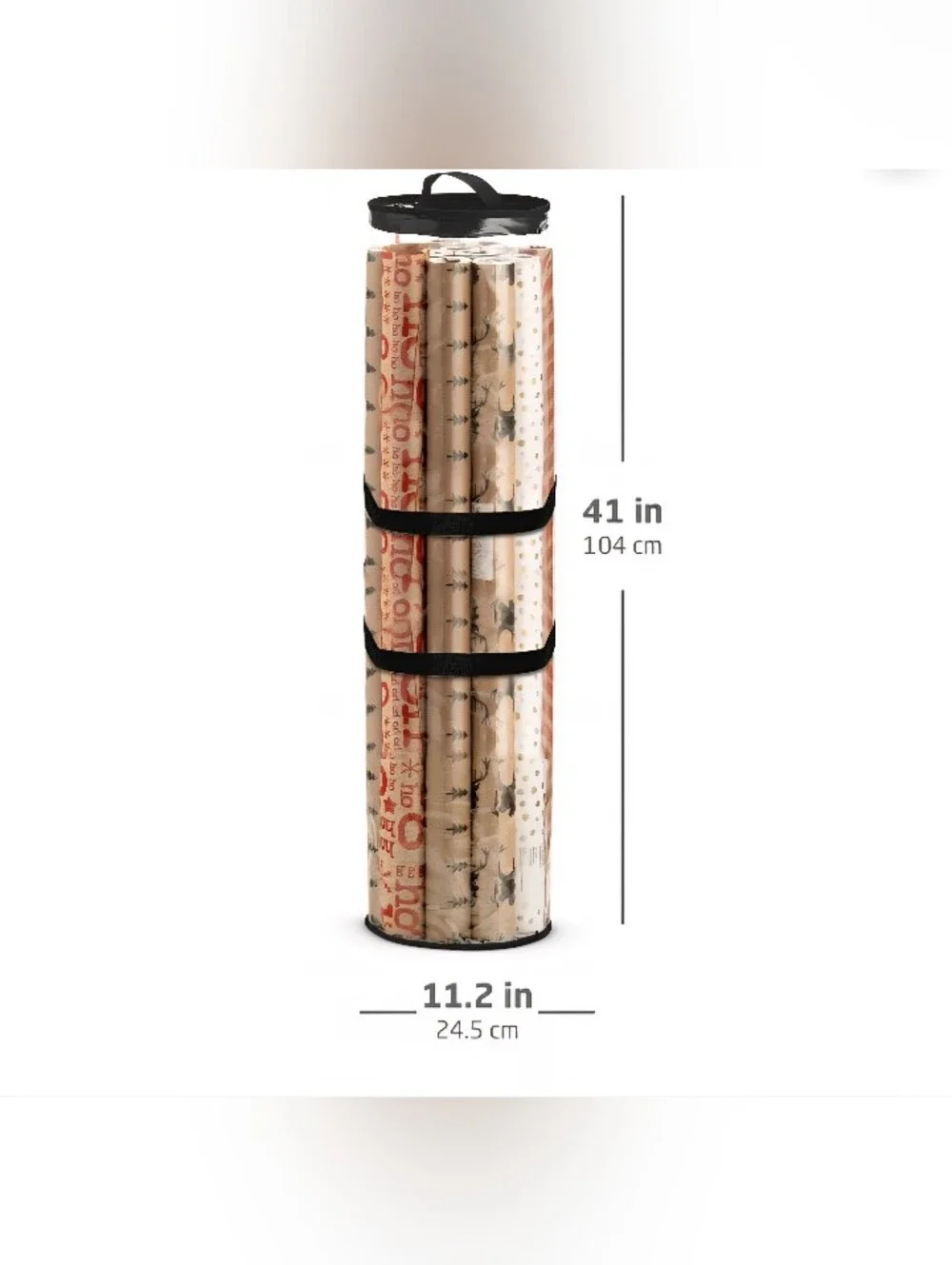 Zober Gift Wrapping Paper Storage Bag Fits 40